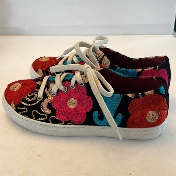 Shans Amsterdam Handcrafted Embroidered Sneakers size 36 - Picture 7 of 15
